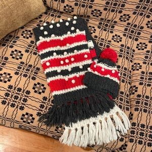 J. Crew Matching Knit Scarf and Hat